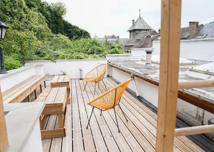 Apartament Familiale Avec Jardin Au Centre De Dinant